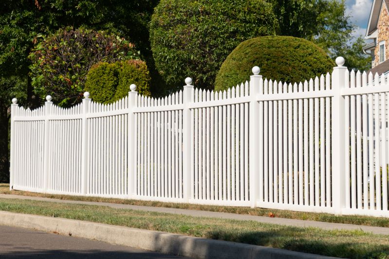 White Vinyl Picket Fence